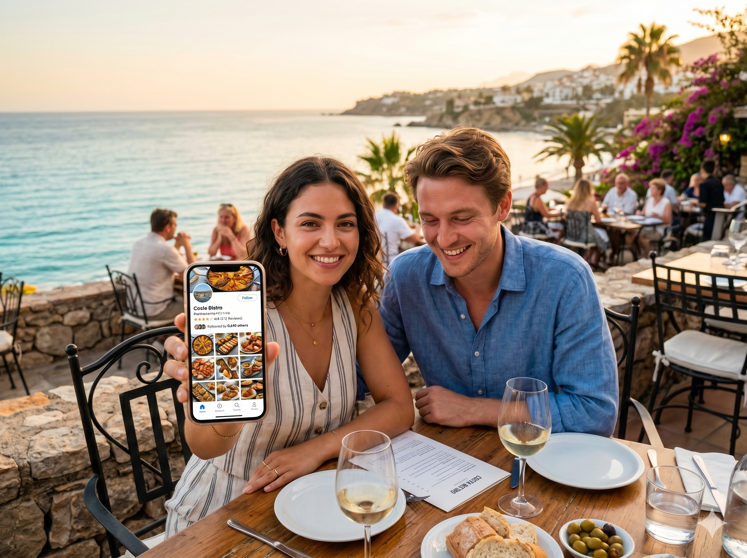 Guest following restaurant on Instagram after dining in
